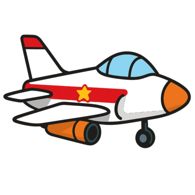 スクラッチで使える戦闘機のコスチューム素材