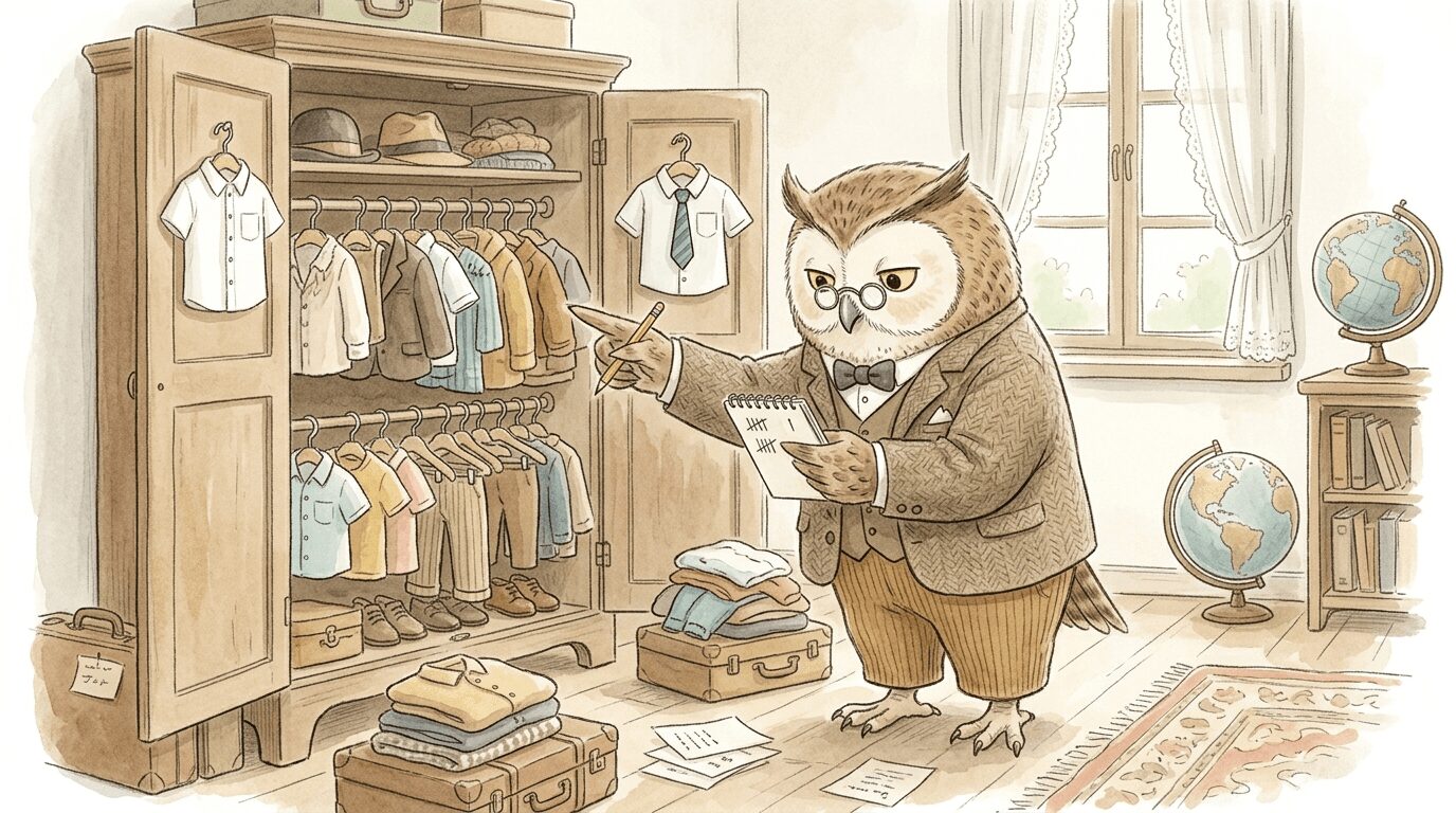 コスチュームを自動でカウントするぞ（うちの服も数えてほしい…）